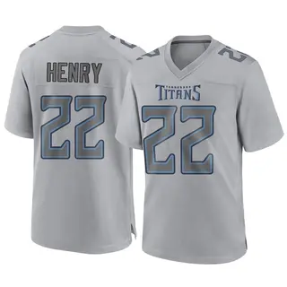 Nike Men's Tennessee Titans Derrick Henry #22 Atmosphere Grey Game Jersey